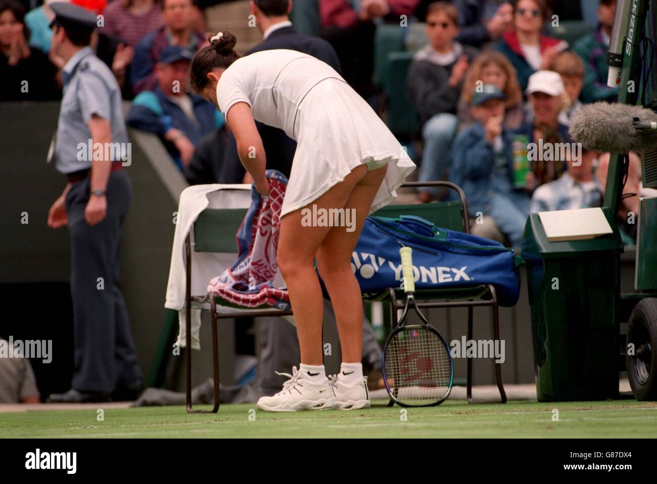 Tennis Wimbledon'97. Monica Seles, USA Stockfoto