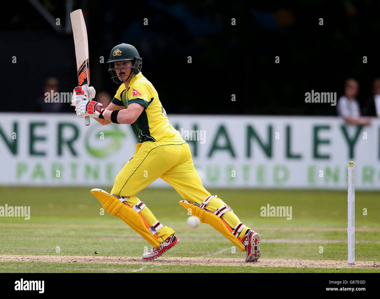 Steven Smith aus Australien während des One Day International im Civil Service Cricket Club, Stormont, Belfast. Stockfoto