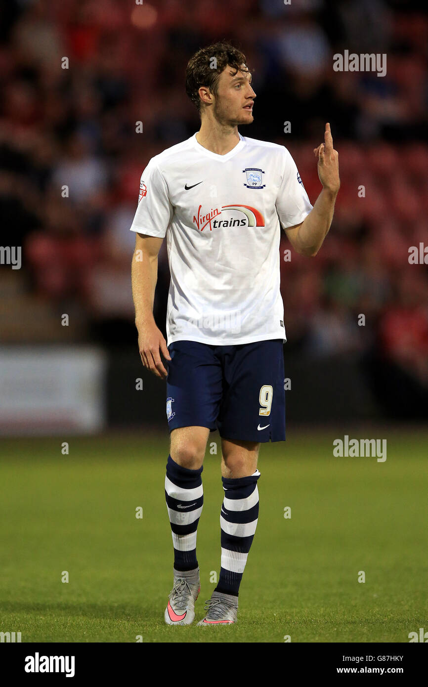 Fußball - Capital One Cup - erste Runde - Crewe Alexandra gegen Preston North End - Alexandra Stadium. Will Keane, Preston North End Stockfoto