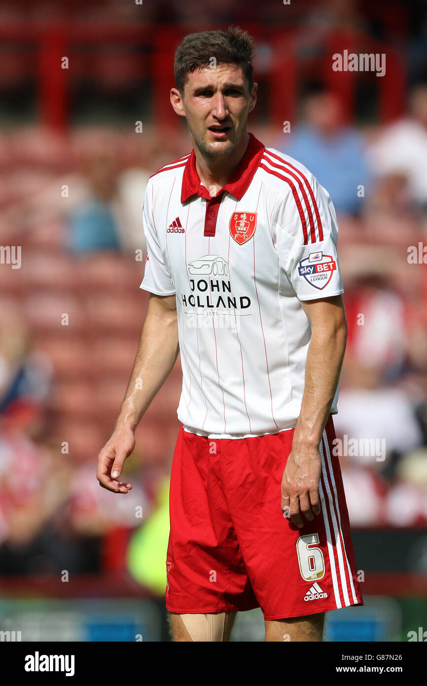 Soccer - Sky Bet League One - Sheffield United / Blackpool - Bramall Lane. Chris Basham, Sheffield United Stockfoto