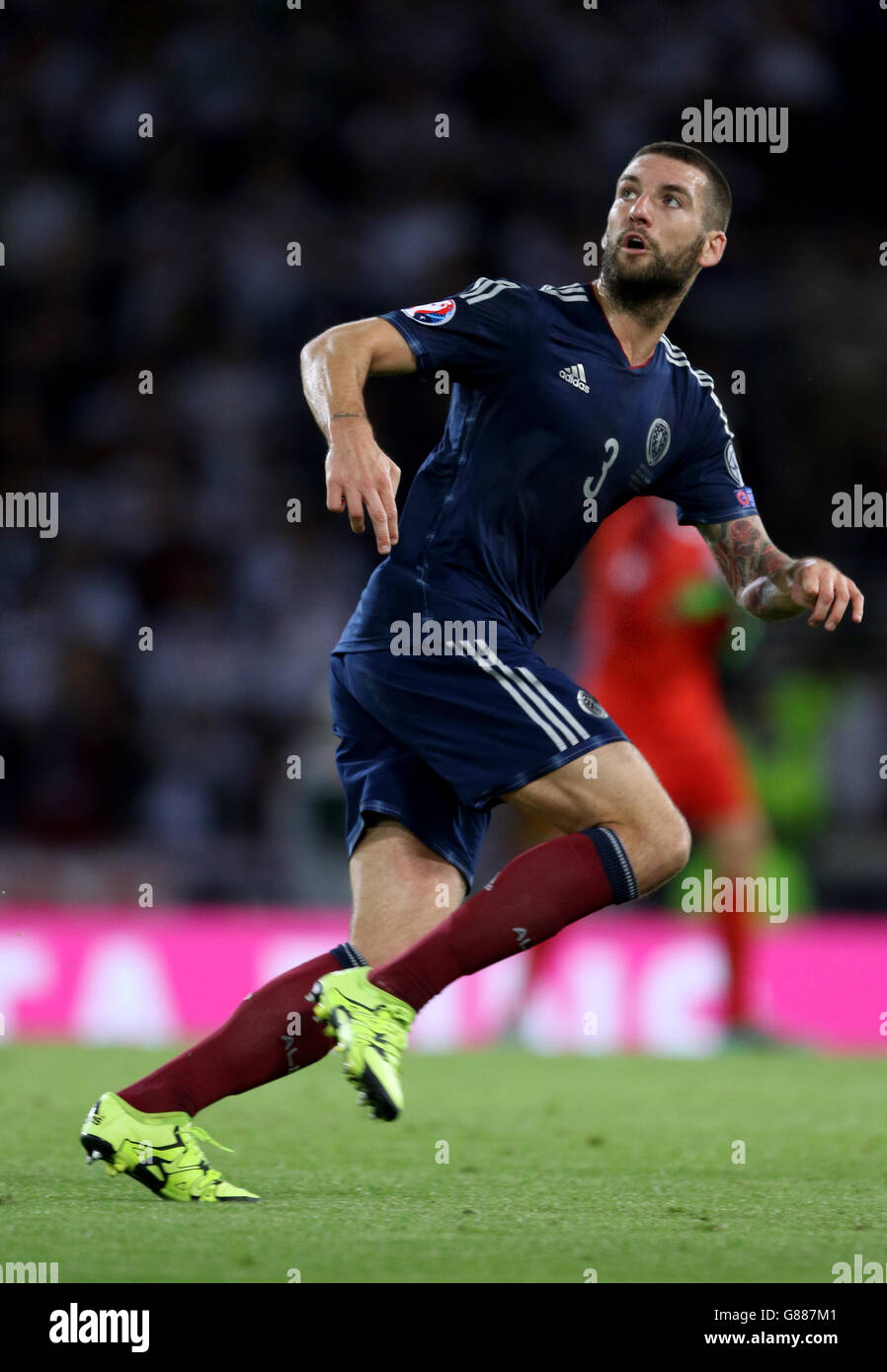 Fußball - UEFA Euro 2016 - Qualifikation - Gruppe D - Schottland / Deutschland - Hampden Park. Schottlands Charlie Mulgrew Stockfoto