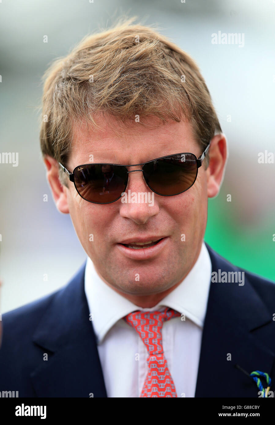 Pferderennen - 2015 Ladbrokes St Leger Festival - Tag Drei - Doncaster Races. Rennleiter David Redvers Stockfoto