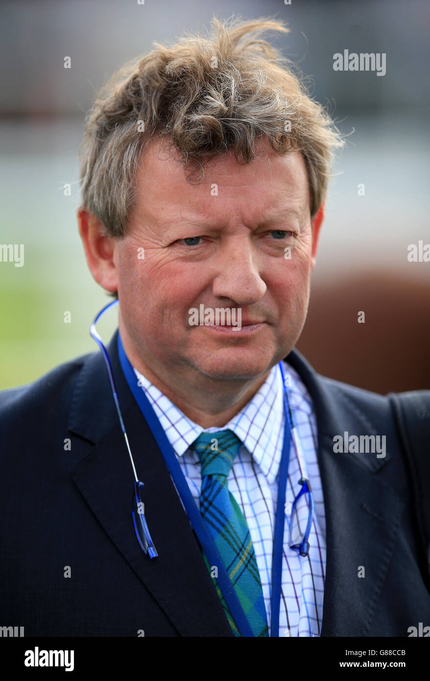 Pferderennen - 2015 Ladbrokes St Leger Festival - Tag Drei - Doncaster Races. Mark Johnston, Trainer Stockfoto