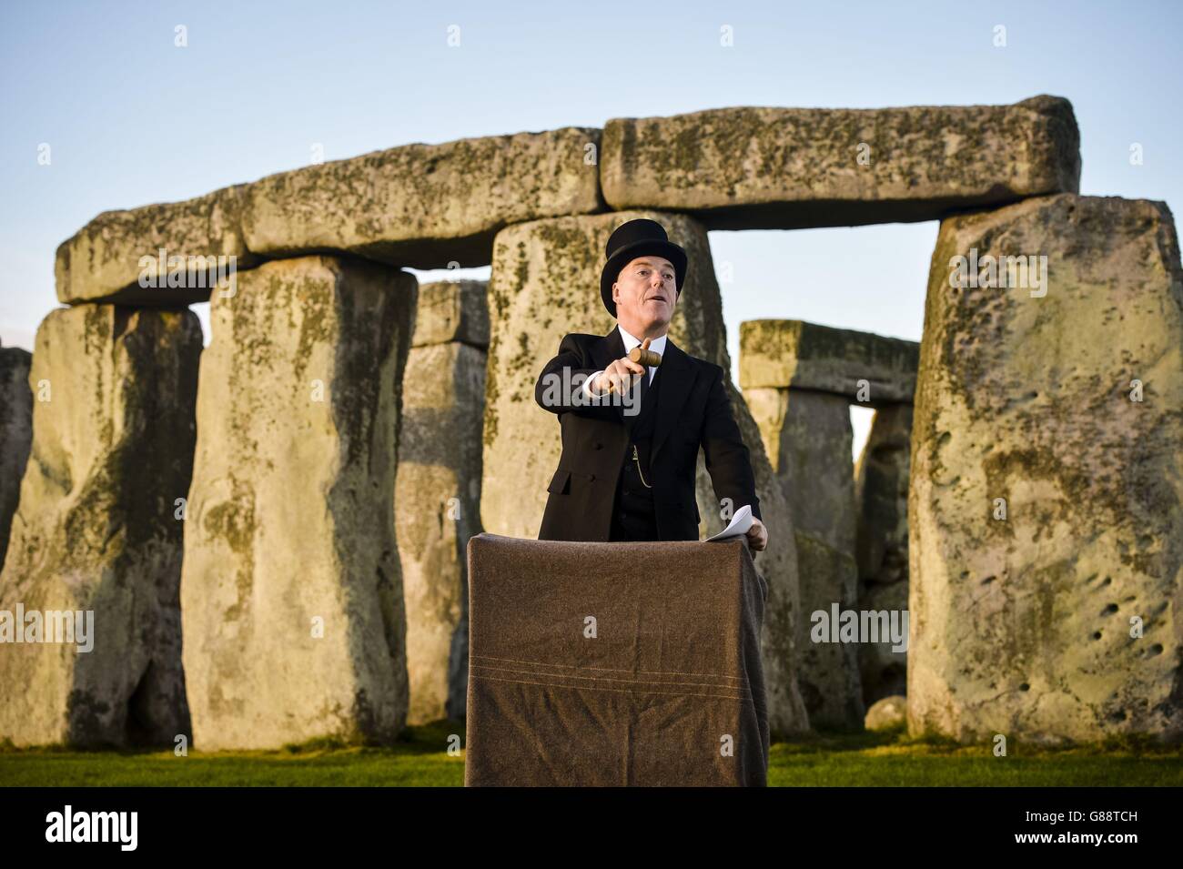 Stonehenge Auktion Hundertjahrfeier markiert Stockfoto