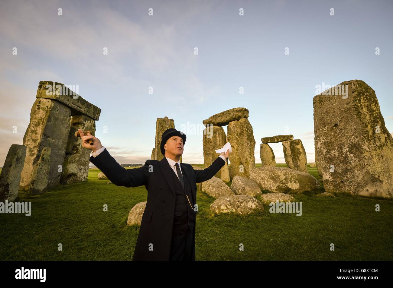 Stonehenge Auktion Hundertjahrfeier markiert Stockfoto