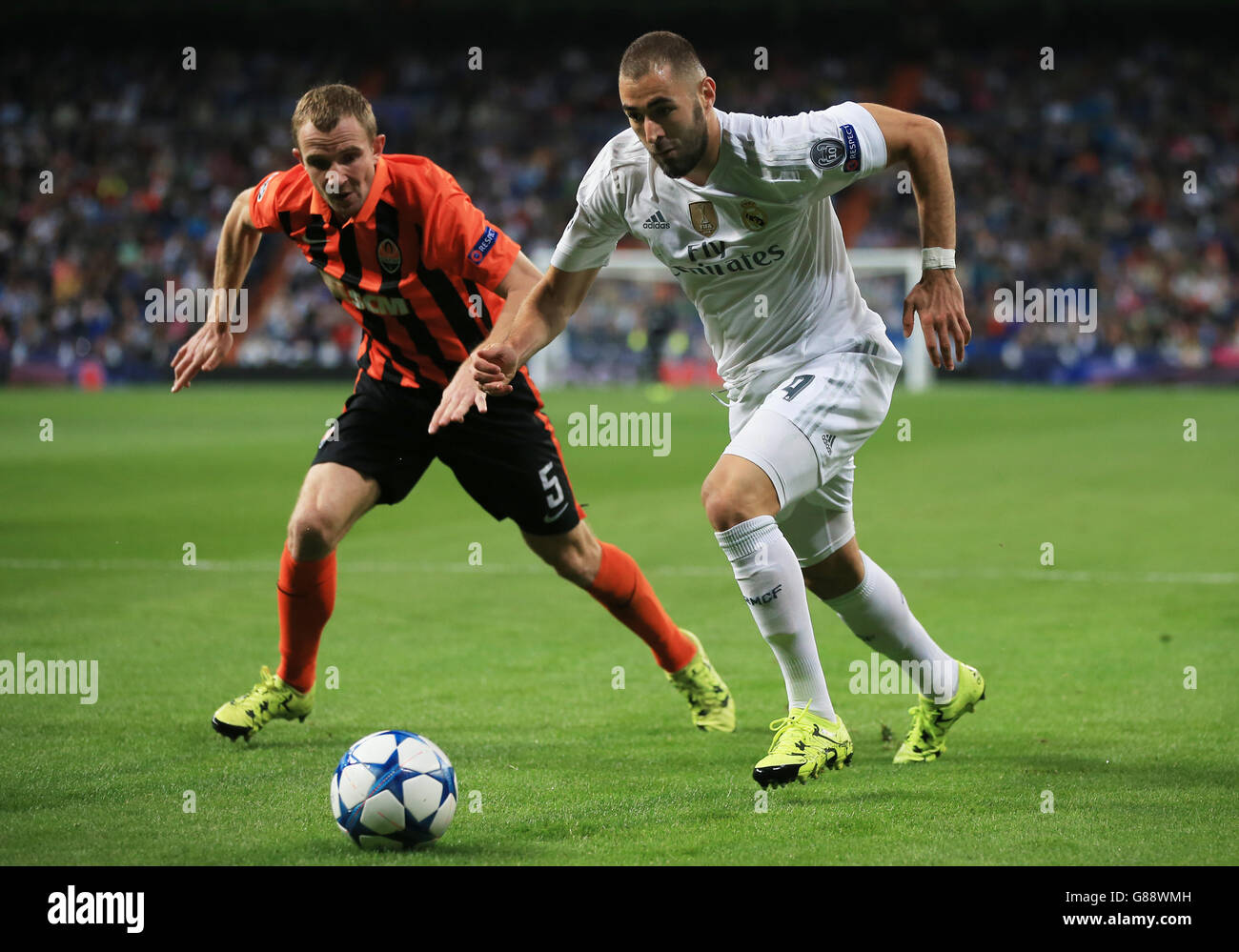 Fußball - UEFA Champions League - Gruppe A - Real Madrid V Shakhtar Donetsk - Estadio Santiago Bernabeu Stockfoto
