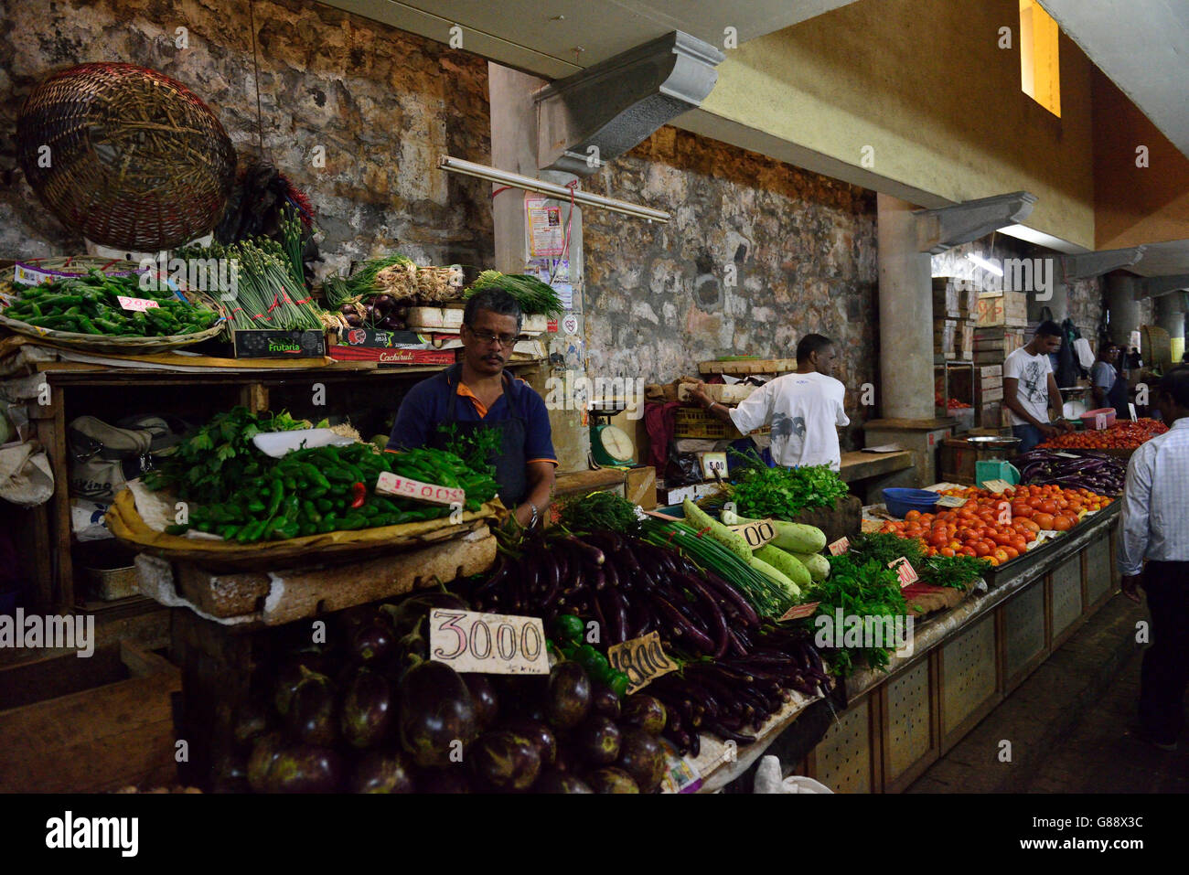 Zentralmarkt, Port Louis, Mauritius Stockfoto