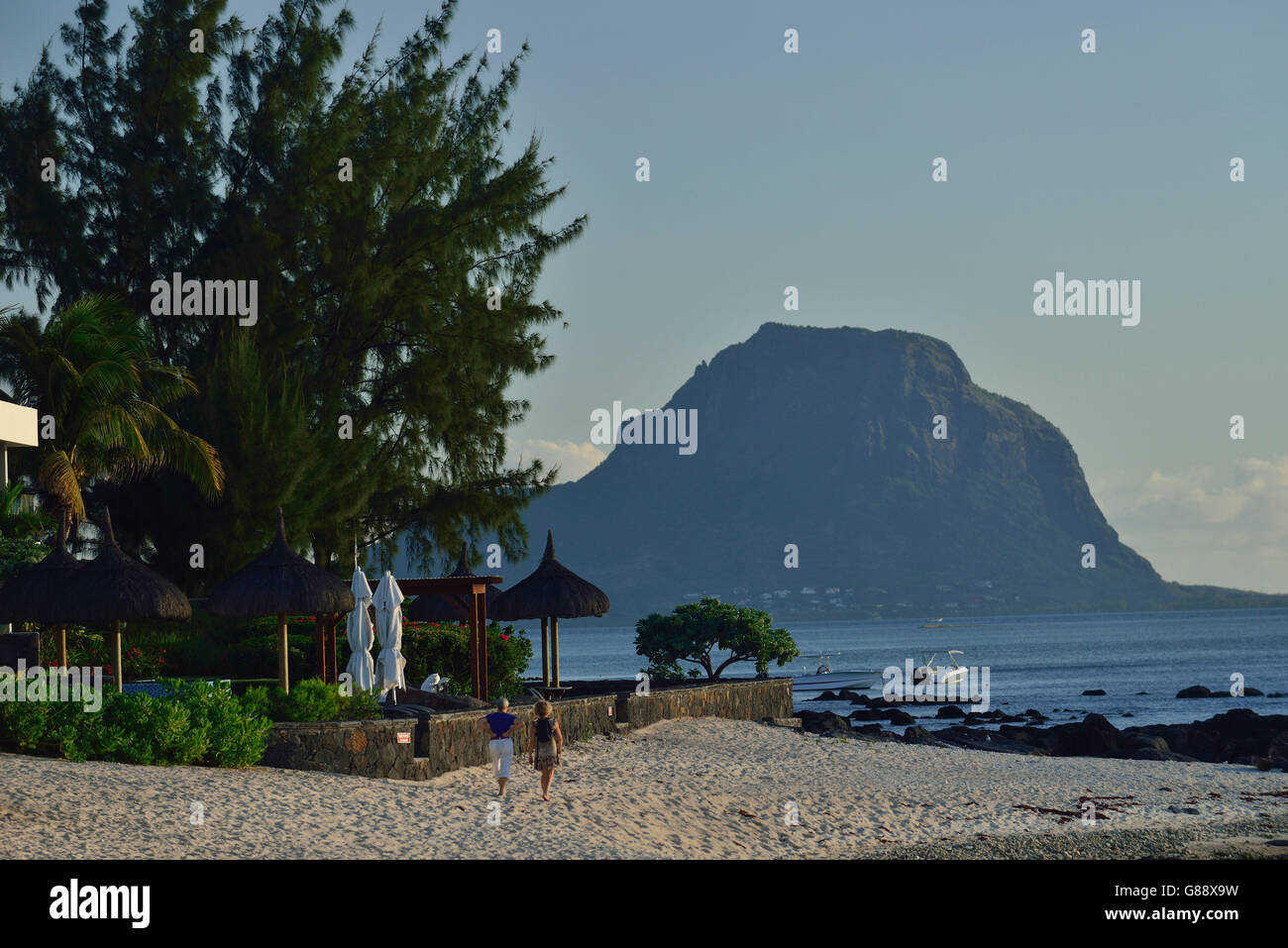 Strand von Tamarin, Mauritius Stockfoto