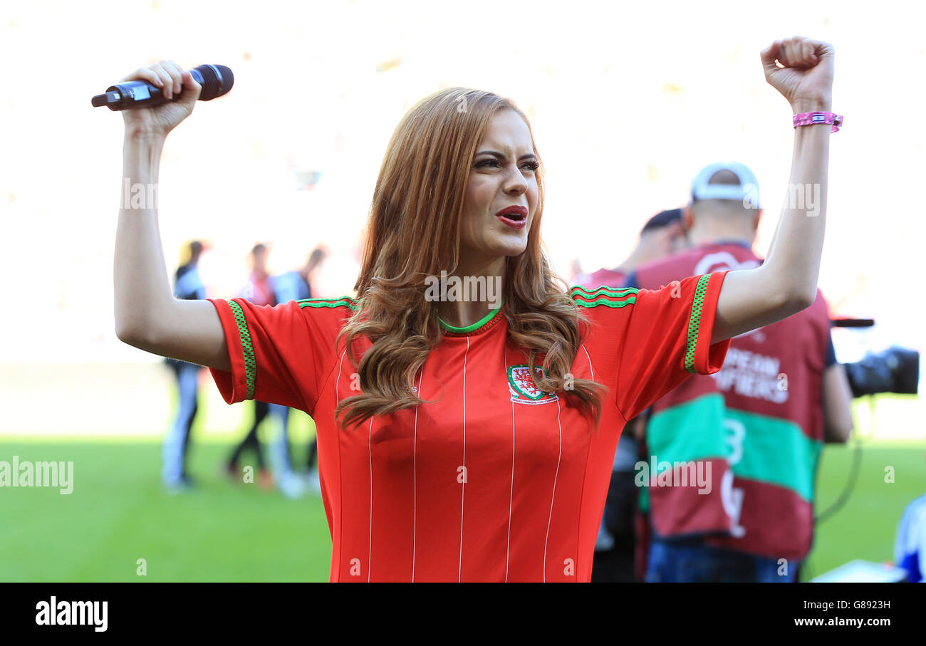 Fußball - UEFA Euro 2016 - Qualifikation - Gruppe B - Wales V Israel - Cardiff City Stadium Stockfoto