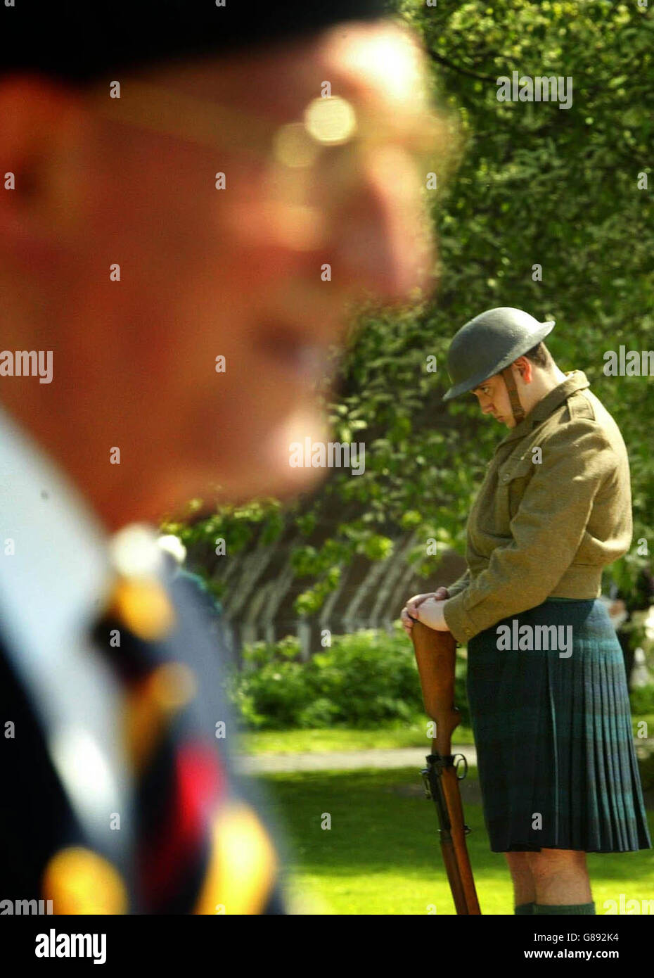 Veteranen des Zweiten Weltkriegs. Stockfoto