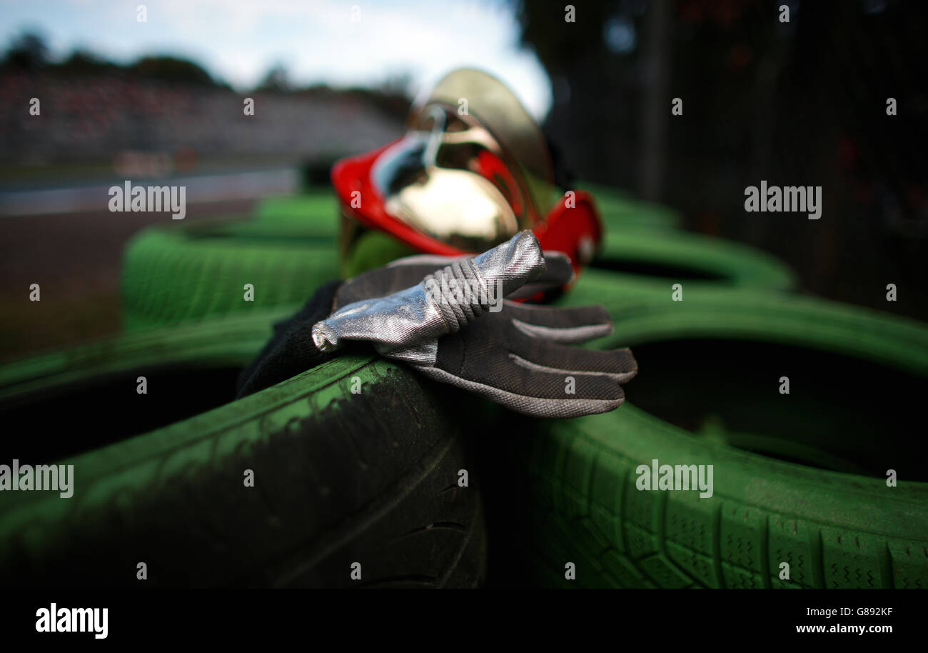 Am Qualifying-Tag für den Großen Preis von Italien 2015 in Monza, Italien. Stockfoto