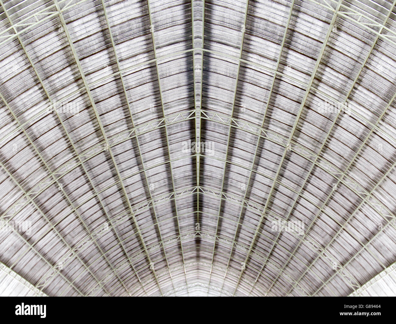 Metallstruktur Dacharchitektur Stockfoto