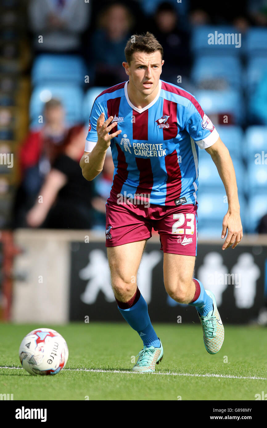 Fußball - Sky Bet League One - Scunthorpe United / Coventry City - Glanford Park. Murray Wallace, Scunthorpe United Stockfoto