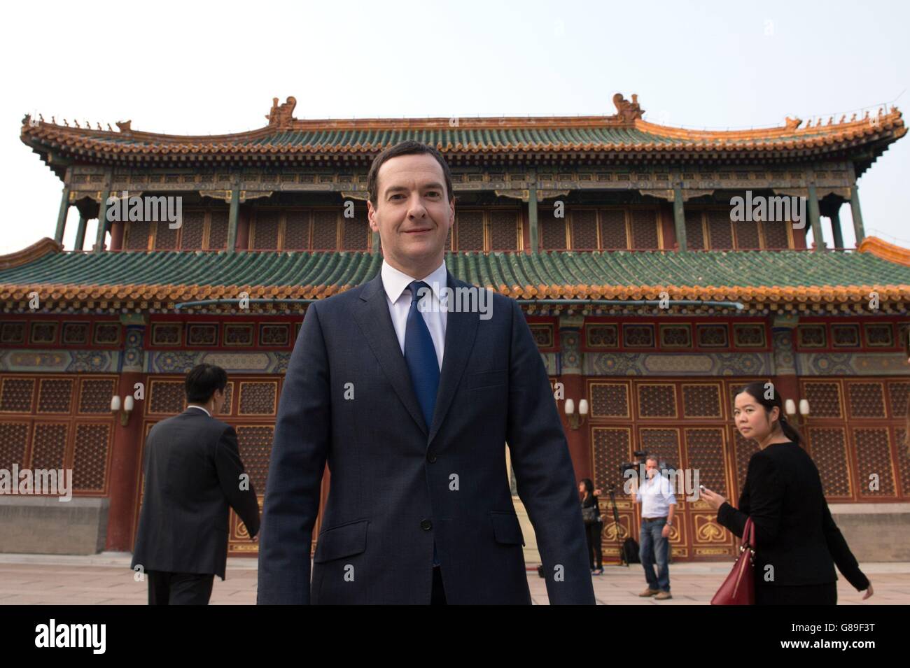 Osborne besucht China - Tag 2 Stockfoto