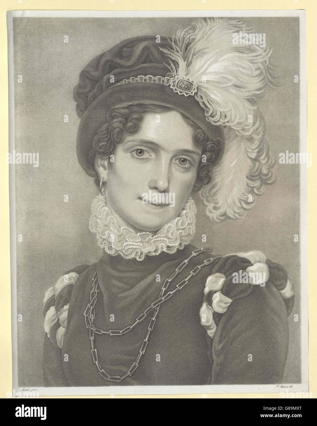 Karoline, Prinzessin von Baden Stockfoto