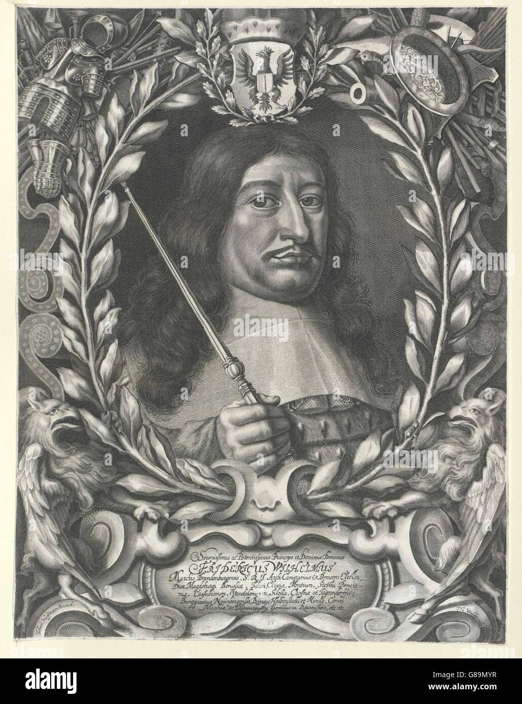 Friedrich Wilhelm, Kurfürst von Brandenburg (1620-1688) Stockfoto