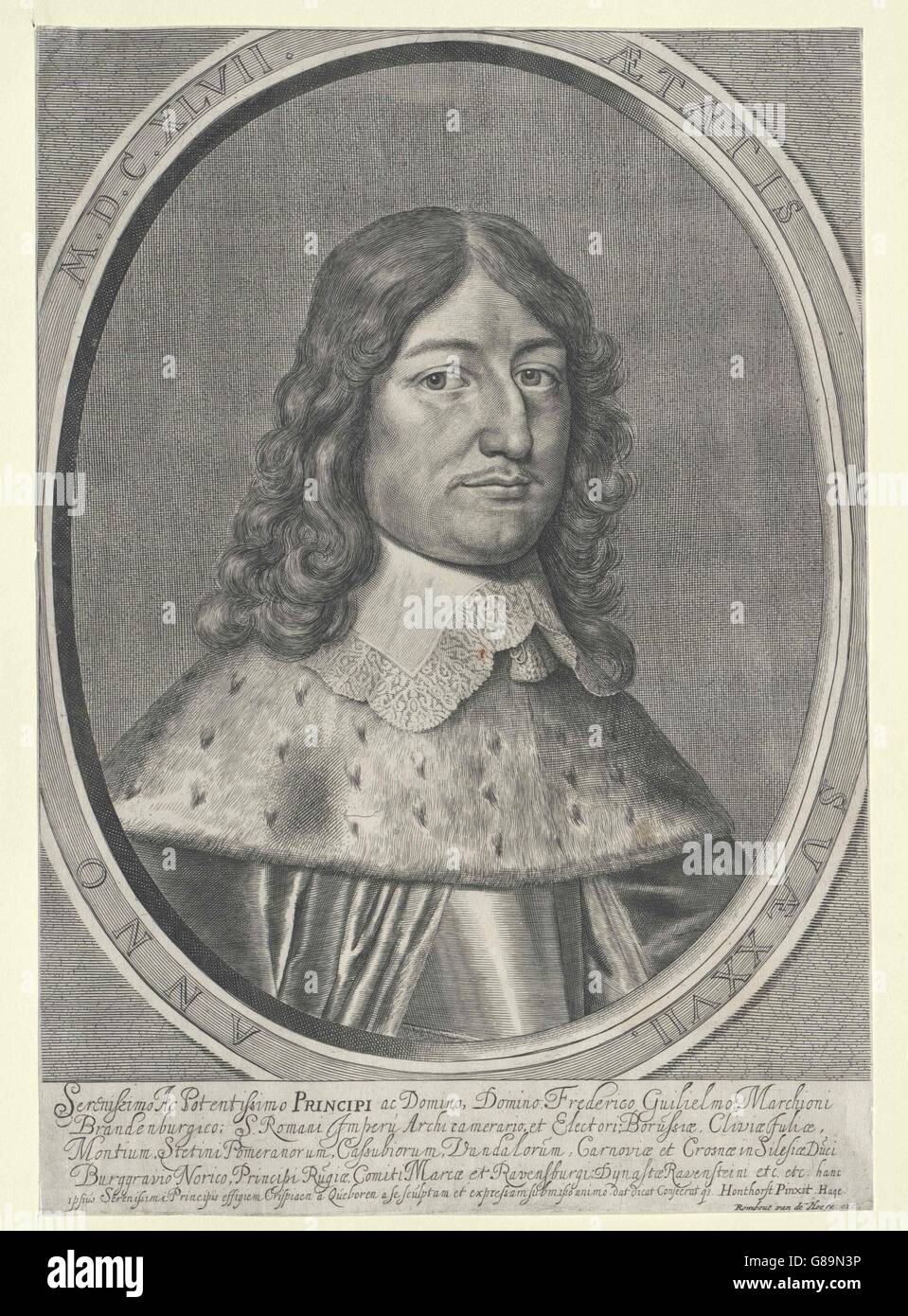 Friedrich Wilhelm, Kurfürst von Brandenburg (1620-1688) Stockfoto