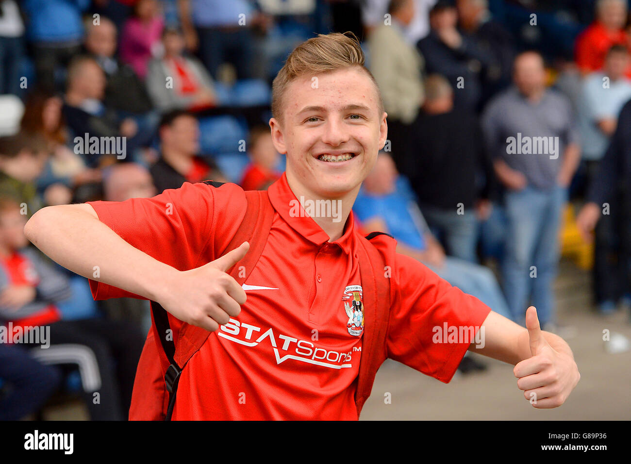 Fußball - Himmel Bet League One - Bury gegen Coventry City - statt Lane Stockfoto