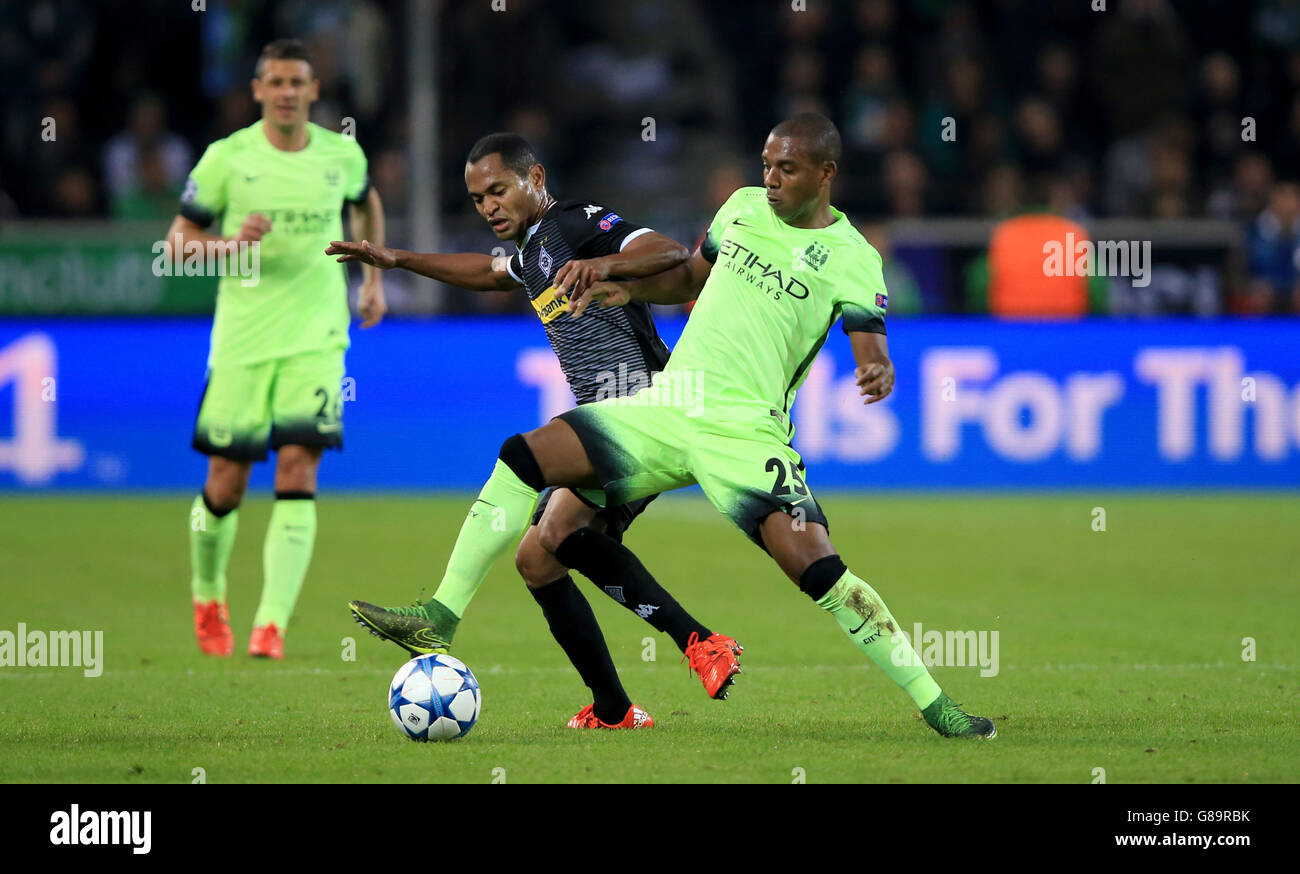 Fußball - UEFA Champions League - Gruppe D - Borussia Mönchengladbach V Manchester City - Borussia-Park Stockfoto