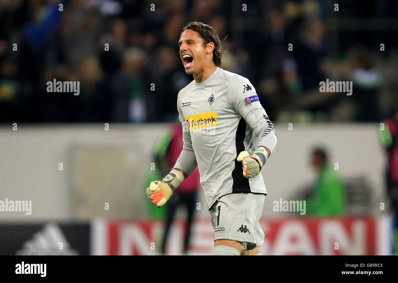 Fußball - UEFA Champions League - Gruppe D - Borussia Mönchengladbach V Manchester City - Borussia-Park Stockfoto