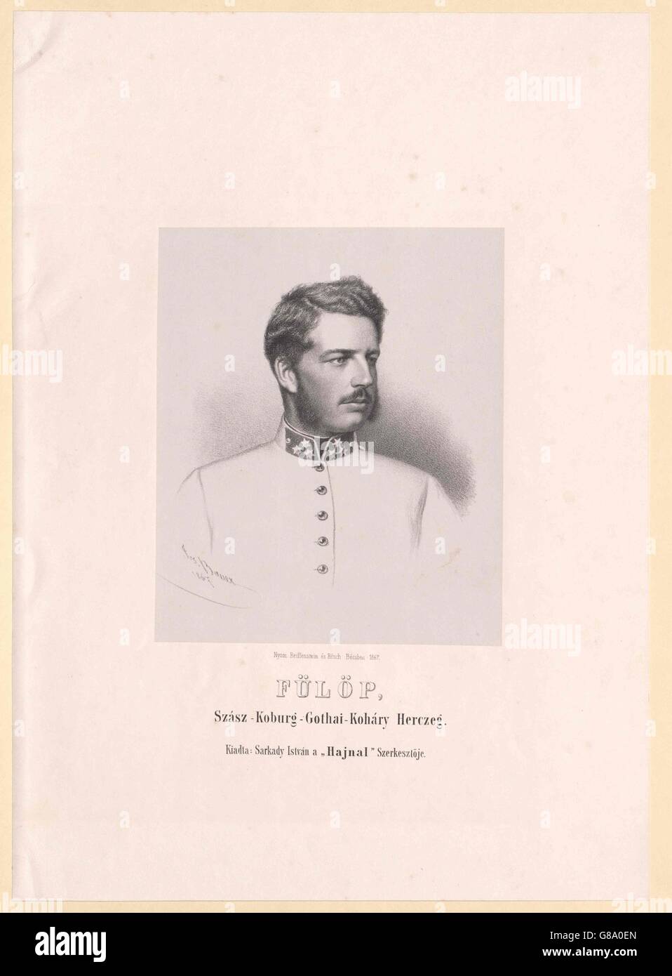 Philipp, Prinz von Sachsen-Coburg-Gotha Stockfoto