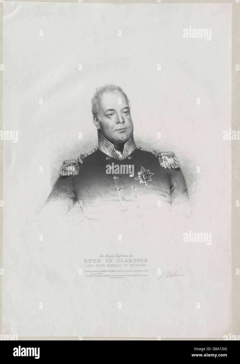 Wilhelm IV., König von England Stockfoto