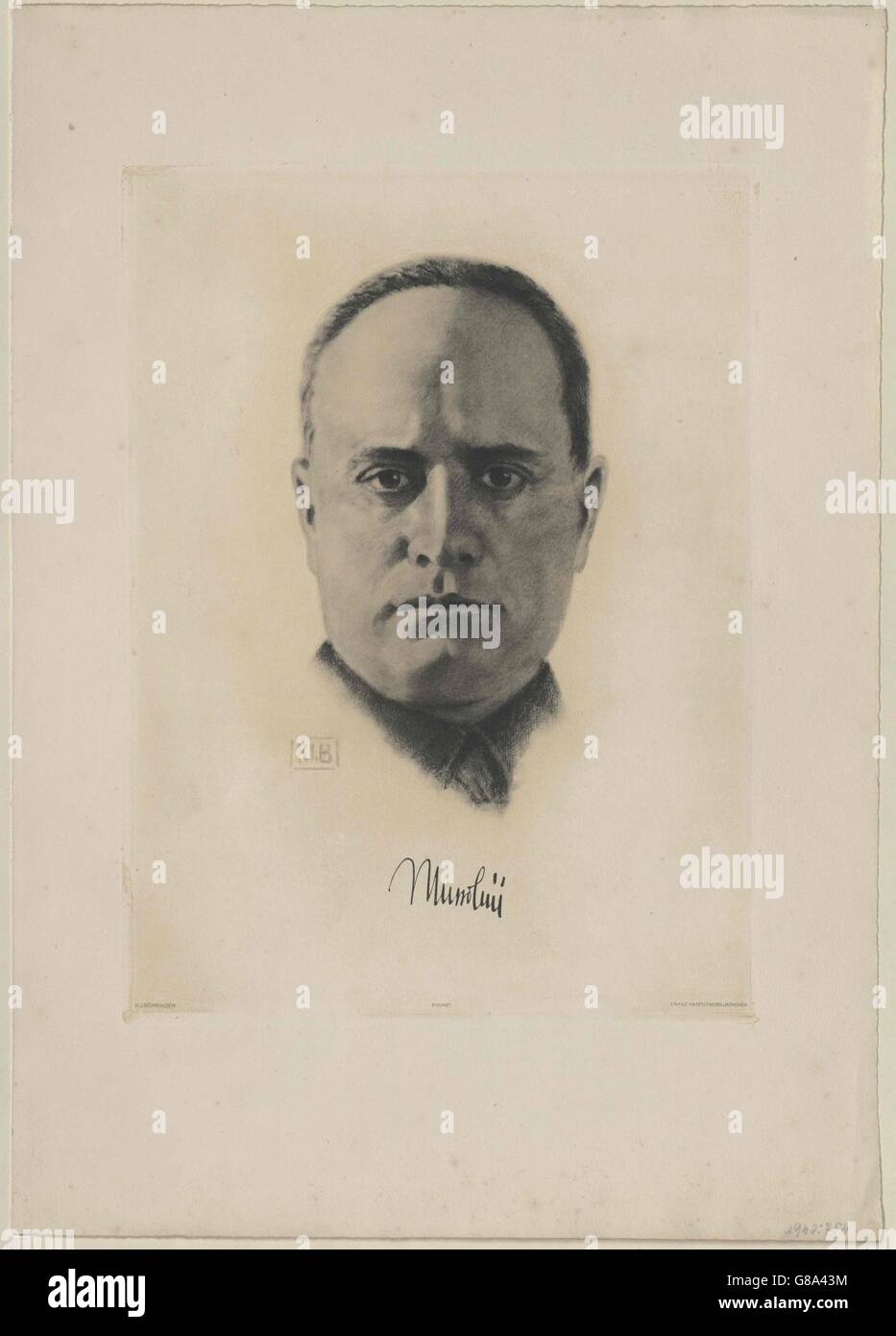 Mussolini, Benito Stockfoto