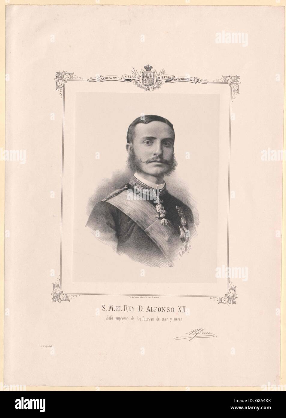 Alfons XII., König von Spanien Stockfoto