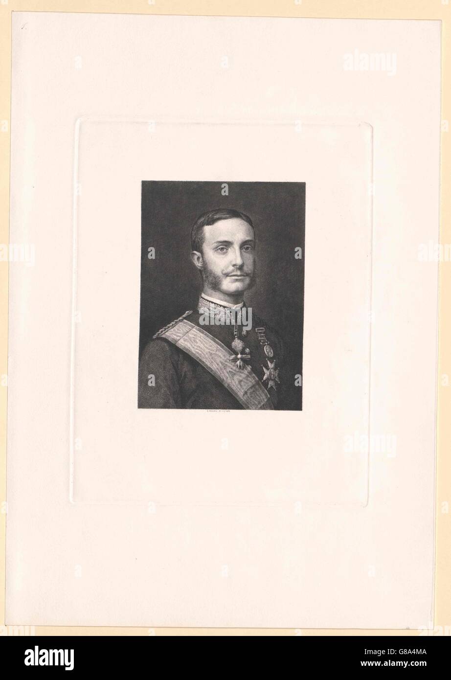 Alfons XII., König von Spanien Stockfoto