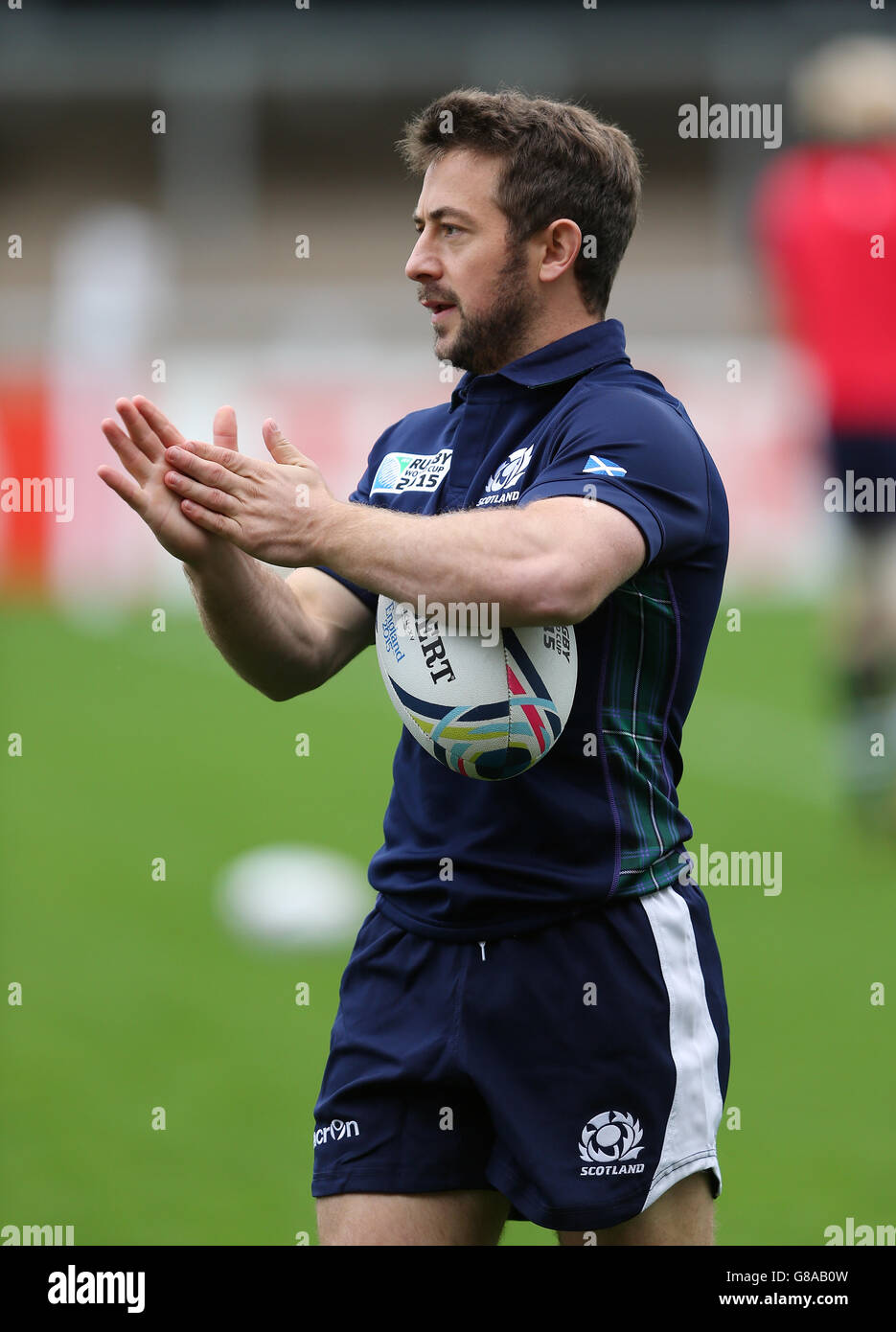 Rugby-Union - Rugby-Weltmeisterschaft 2015 - Pool B - Schottland V Japan - Schottland Kapitän Run - Kingsholm Stadium Stockfoto