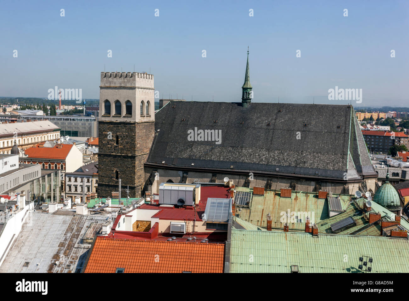 St. Maurice Kirche, Olomouc Mähren, Tschechische Republik, Europa Stockfoto
