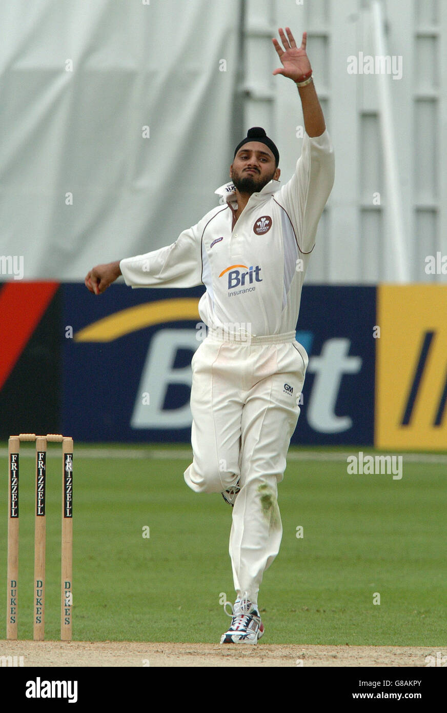 Cricket - Frizzell County Championship - Division One - Surrey V Warwickshire - Whitgift School. Harbhajan Singh von Surrey Stockfoto