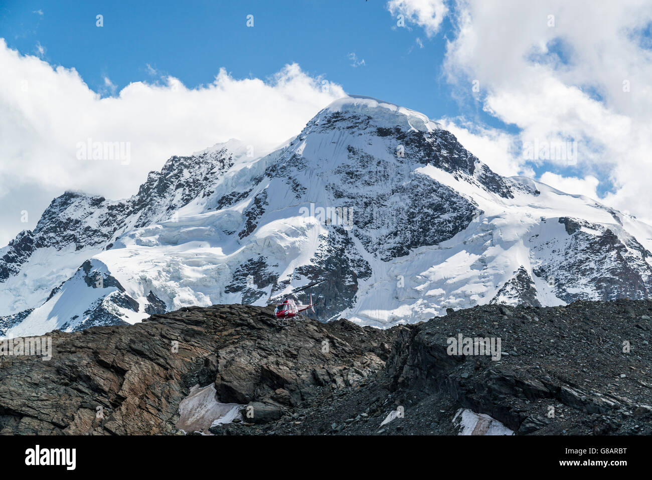 Breithorn, Walliser Alpen, Schweiz Stockfoto