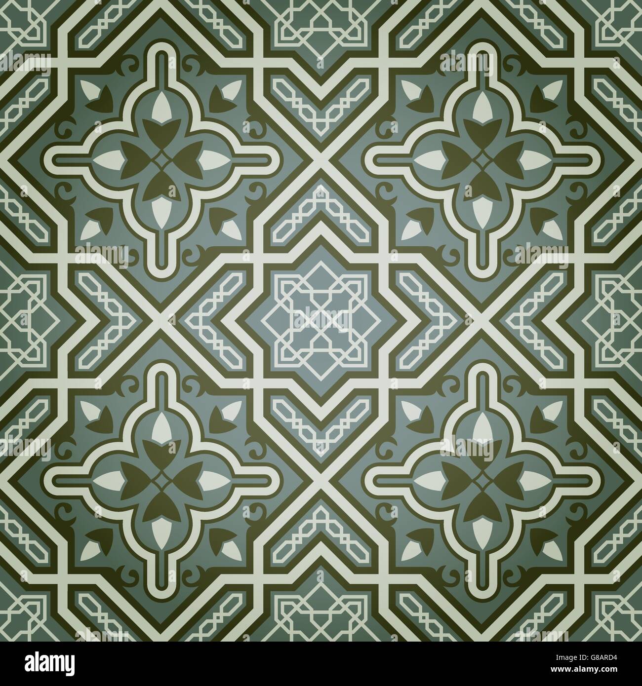 Abstrakte Vector Hintergrund grüner Ölfarbe dekorative nahtlose Muster Stock Vektor