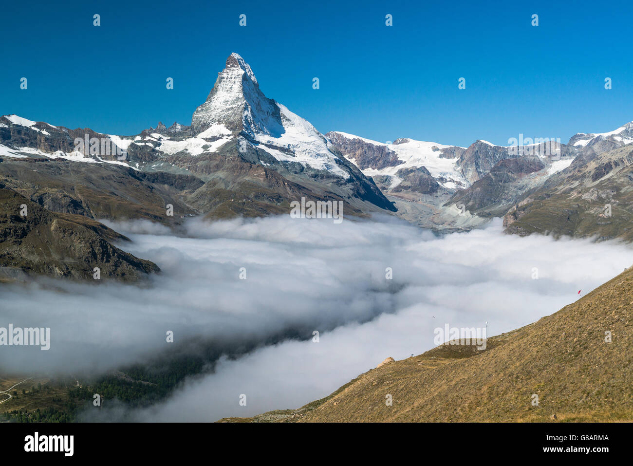 Matterhorn, Zermatt, Schweiz Stockfoto