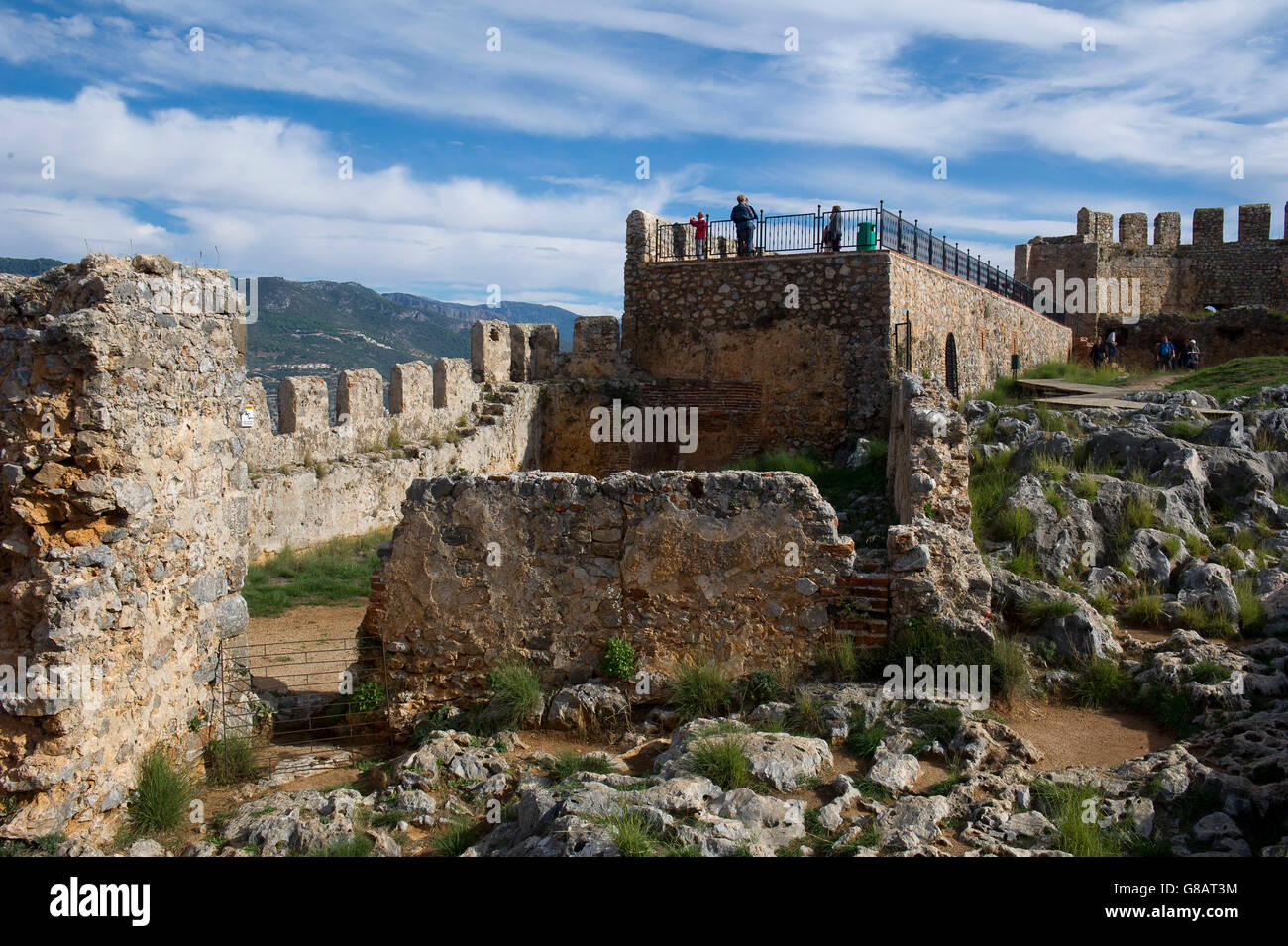 Türkei, Alanya, Festung Stockfoto