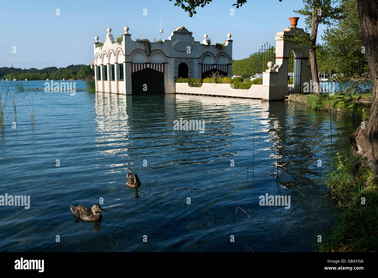 Estany de Banyoles, Pla de Estany, Girona, Katalonien, Katalonien Stockfoto