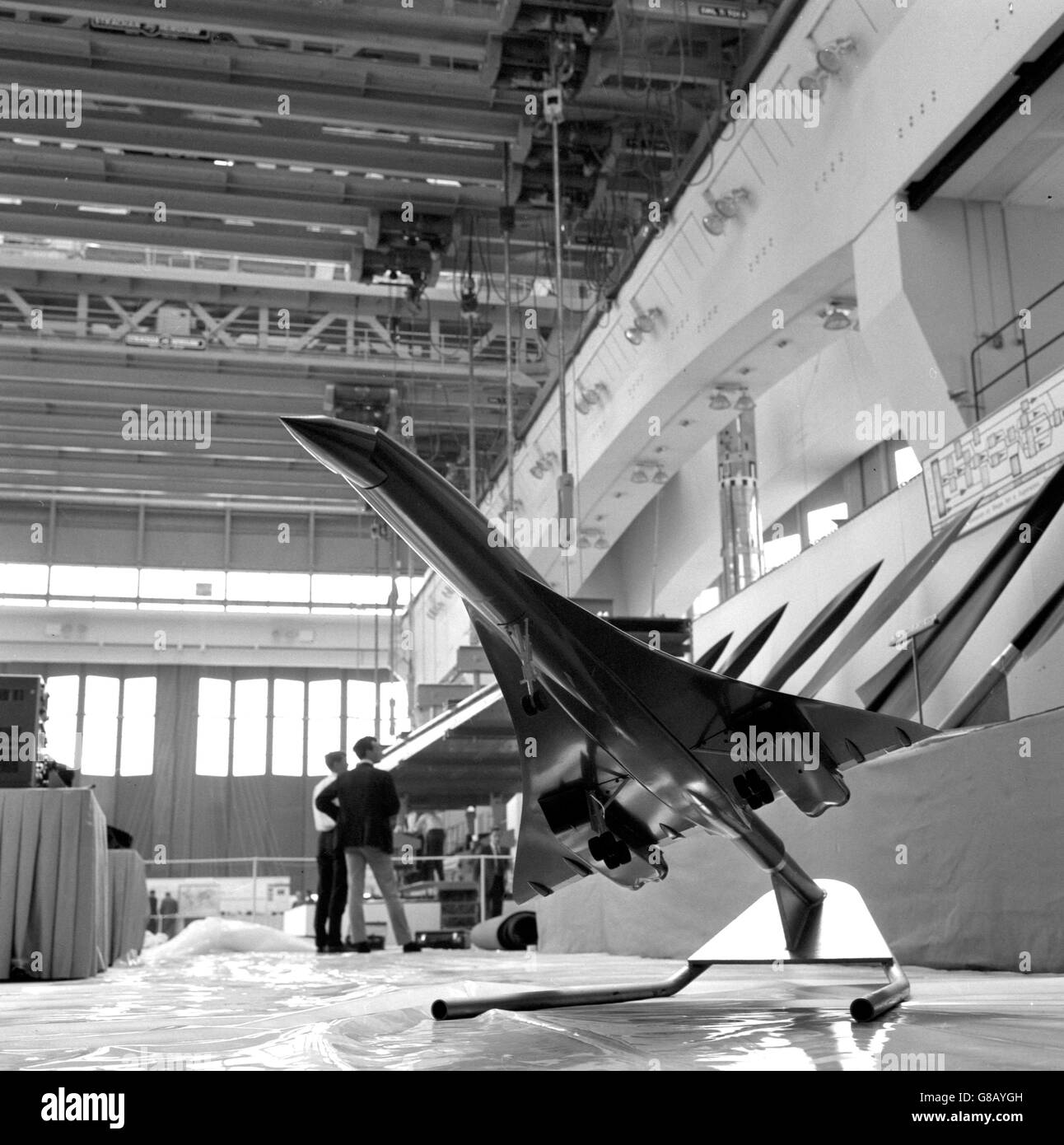 Wissenschaft und Technologie - Concord Modell - Royal Aircraft Einrichtung, Farnborough Stockfoto
