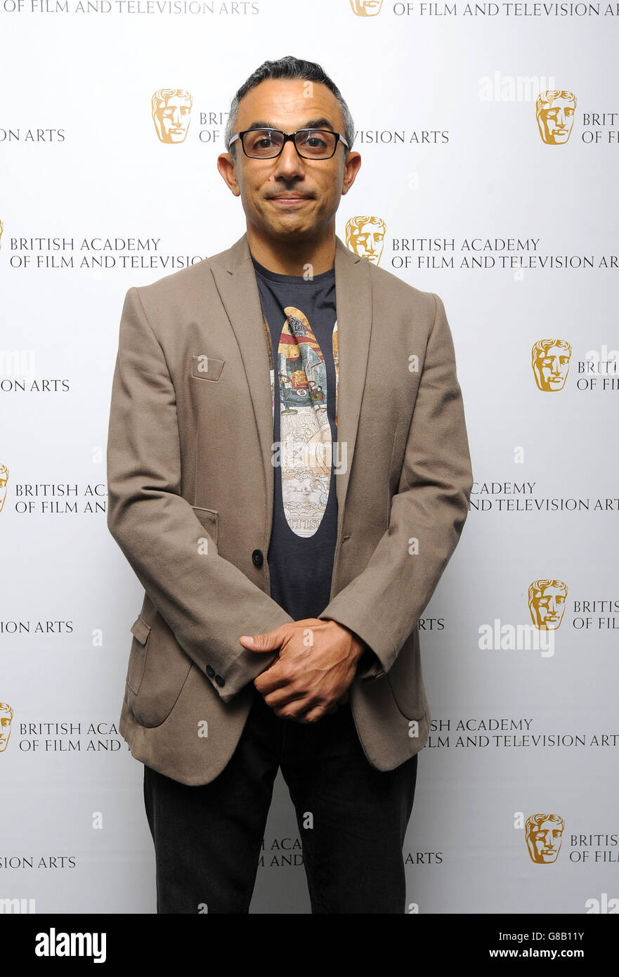 Kameramann Haris Zambarloukos, Teil der Jury, die bei der BAFTA 195 Piccadilly über die 2015 BAFTA Breakthrough Brits abgestimmt hat. Stockfoto