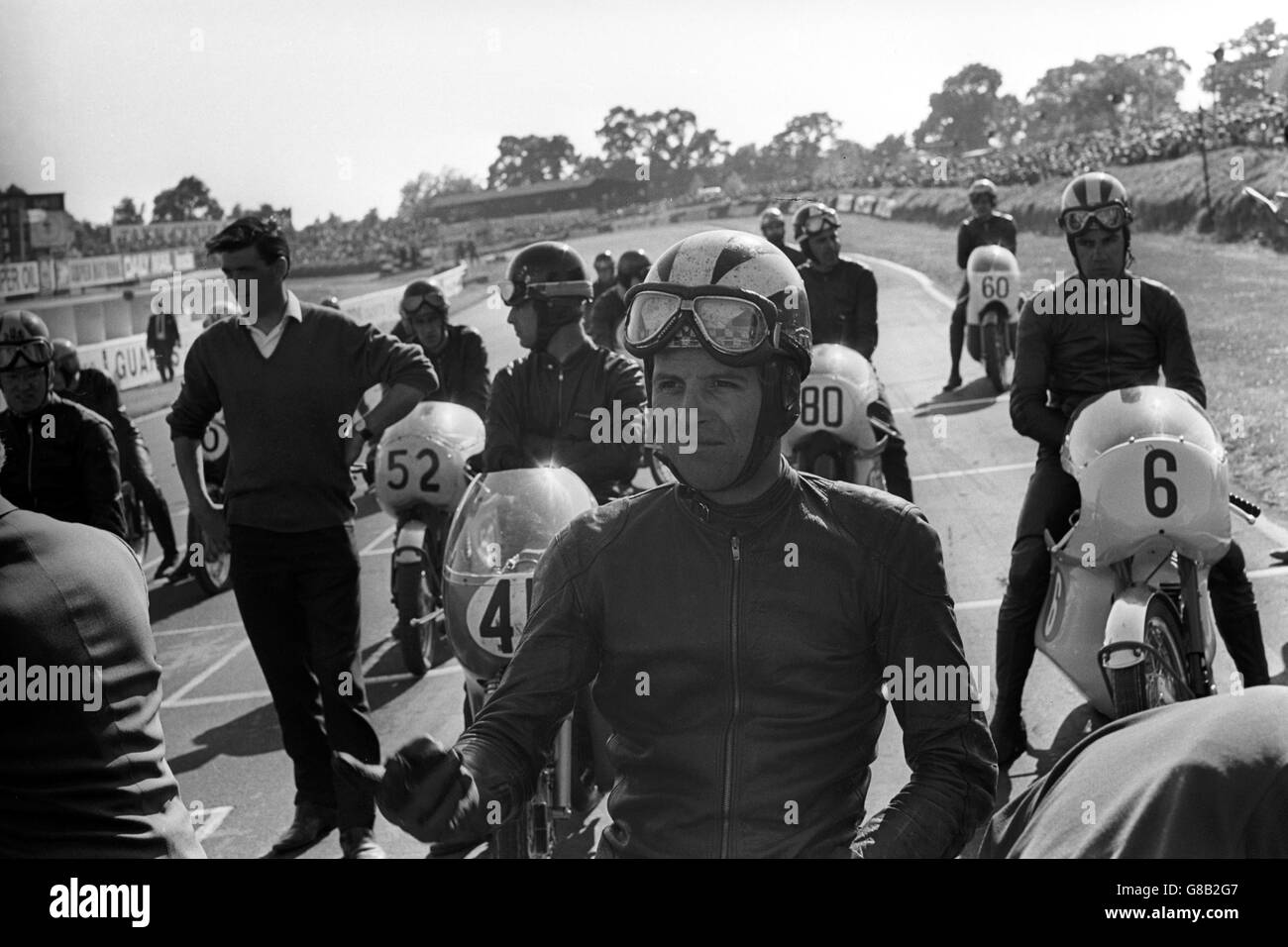 Phil Read, der Rennfahrer für Motorräder mit dem Spitznamen „der Prinz der  Geschwindigkeit“ Stockfotografie - Alamy