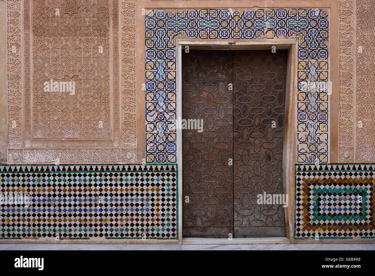 Patio del Mexuar, Nasridenpaläste, Alhambra, Granada, Andalusien, Spanien Stockfoto