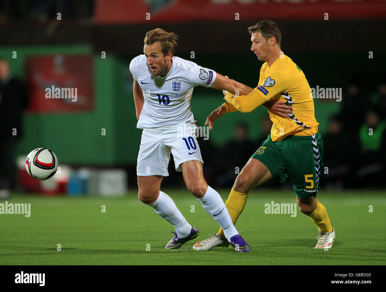 Fußball - UEFA European Championship Qualifikation - Gruppe E - Litauen V England - LFF Stadion Stockfoto