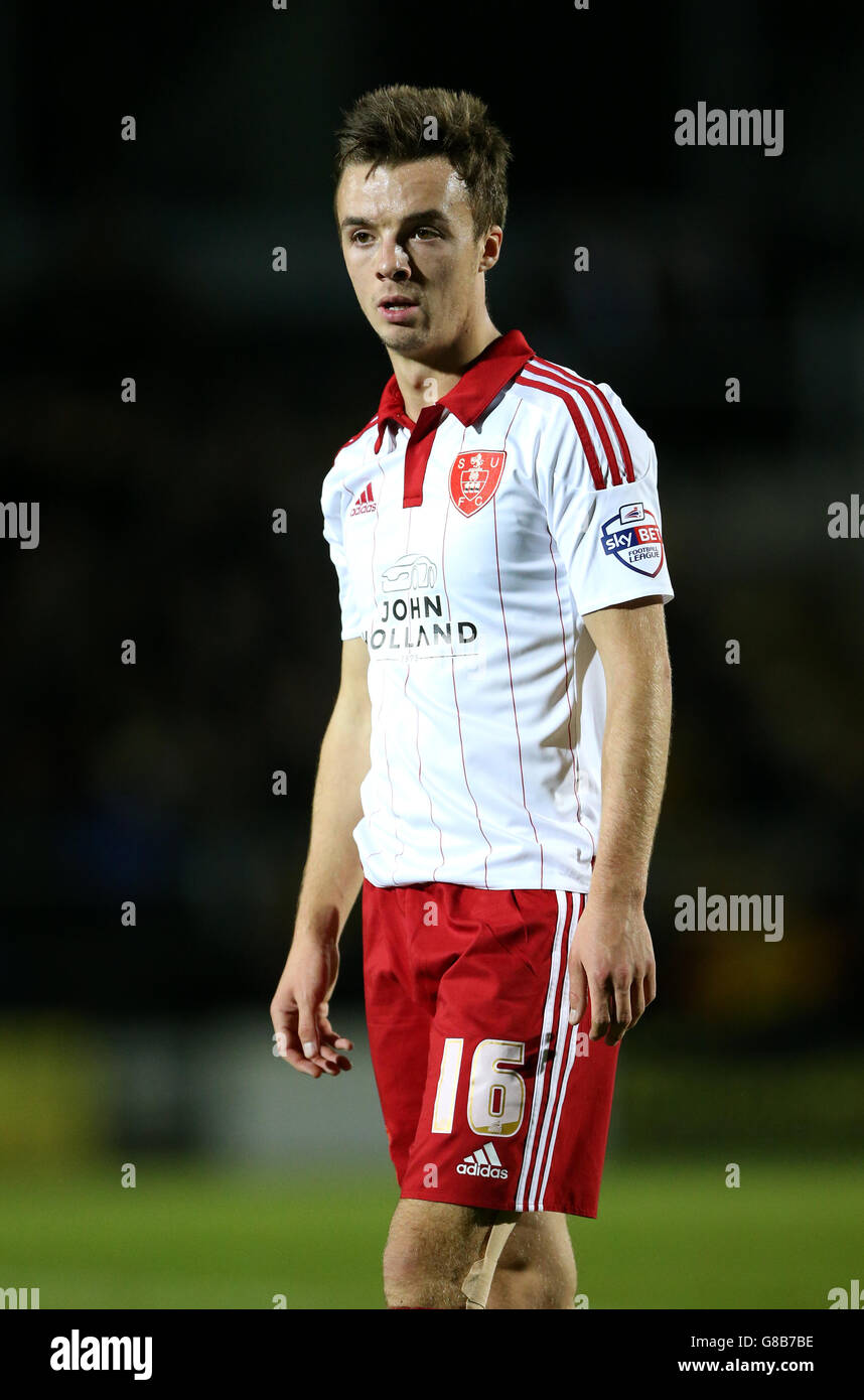 Fußball - Himmel Bet League One - Burton Albion gegen Sheffield United - Pirelli-Stadion Stockfoto
