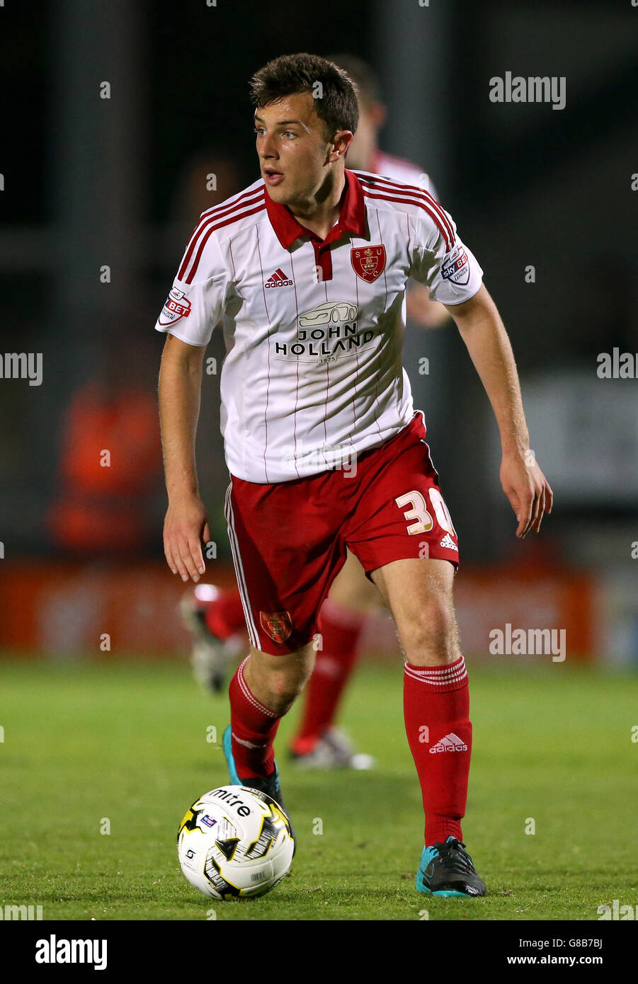Fußball - Sky Bet League One - Burton Albion gegen Sheffield United - Pirelli Stadium. Kieran Wallace von Sheffield United Stockfoto