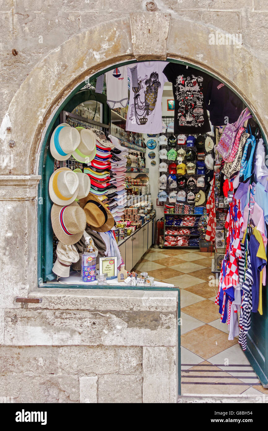 Hüte für Verkauf Dubrovnik Kroatien Stockfoto