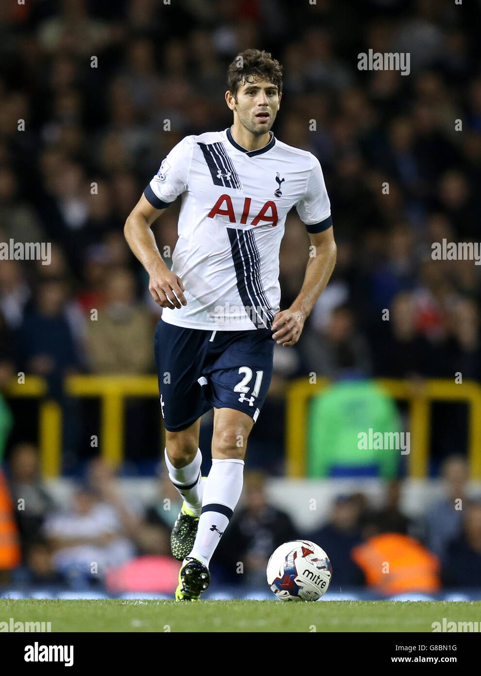 Fußball - Capital One Cup - Dritte Runde - Tottenham Hotspur gegen Arsenal - White Hart Lane. Federico Fazio, Tottenham Hotspur Stockfoto