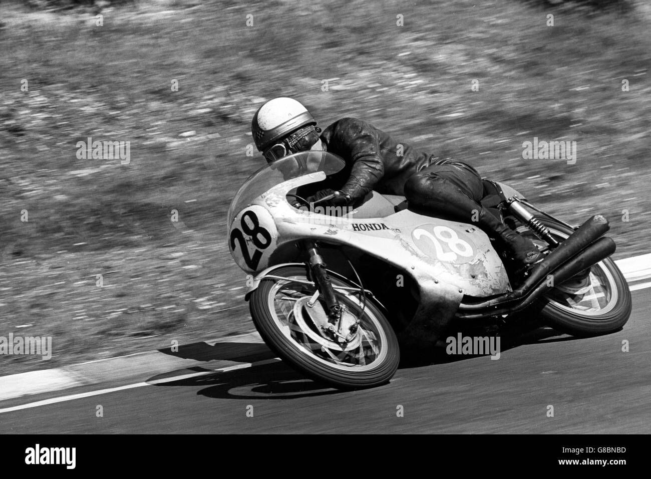 Motorsport - 350cc japanischen Honda - Mike Hailwood - Brands Hatch Stockfoto