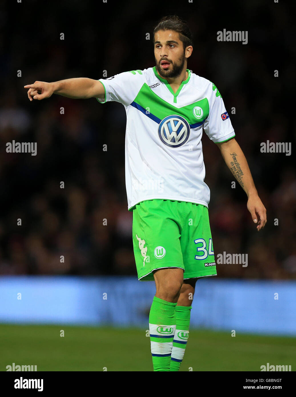 Fußball - UEFA Champions League - Gruppe B - Manchester United V VfL Wolfsburg - Old Trafford Stockfoto