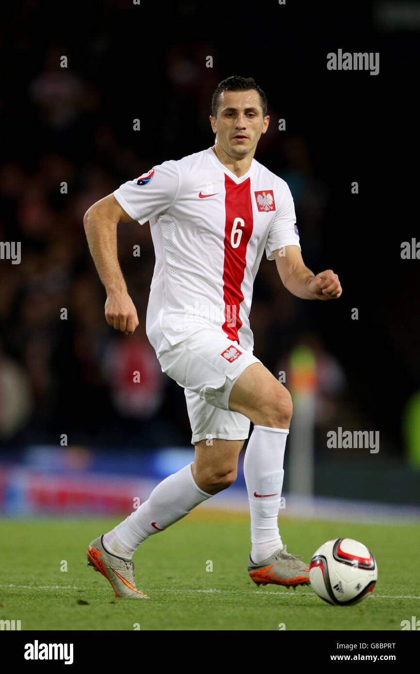 Fußball - UEFA Euro 2016 - Qualifikation - Gruppe D - Schottland V Polen - Hampden Park Stockfoto