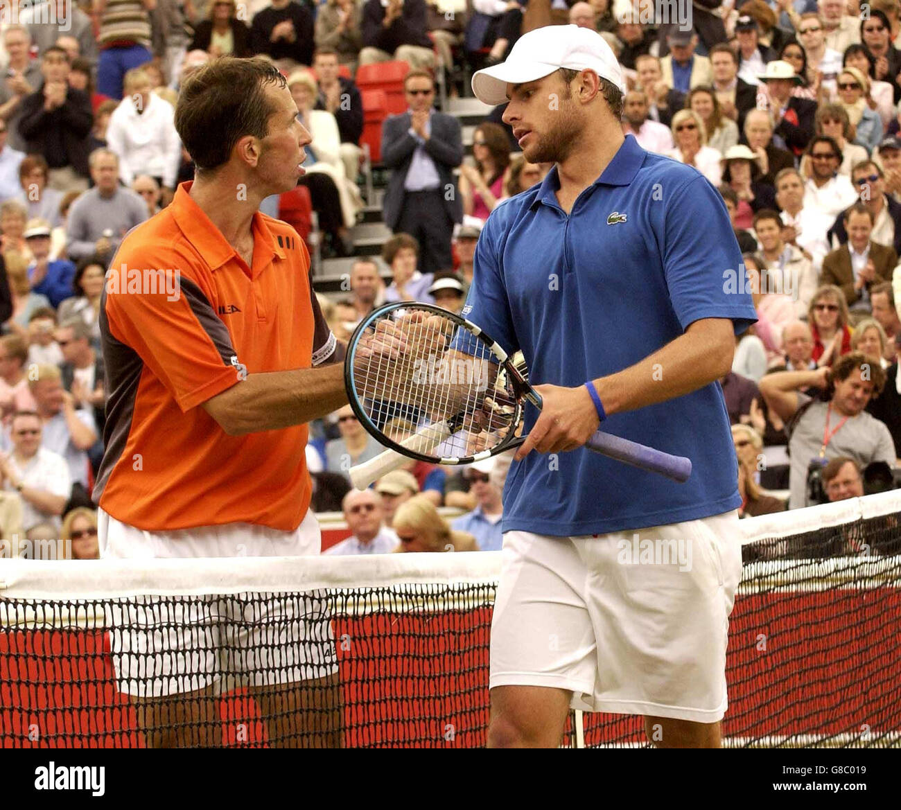 Tennis - Stella Artois Championship 2005 - Halbfinale - Andy Roddick V Radek Stepanek - Queens Club Stockfoto